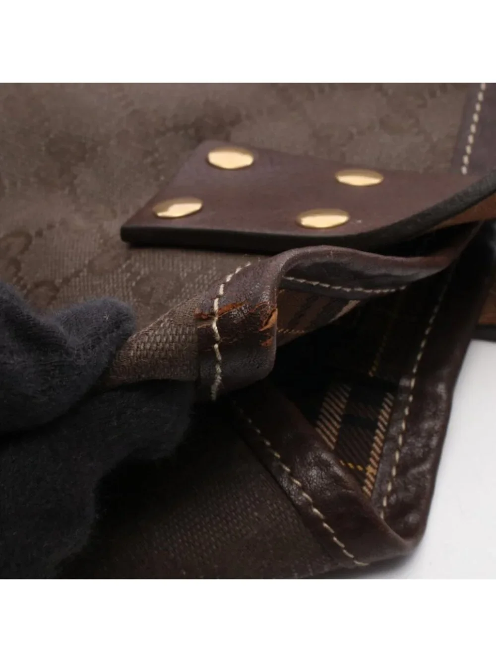 Gucci Tote Large GG Canvas Dark Brown